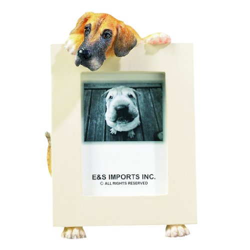 0875623007510 - GREAT DANE PICTURE FRAME HOLDS YOUR FAVORITE 2.5 BY 3.5 INCH PHOTO, HAND PAINTED REALISTIC LOOKING GREAT DANE STANDS 6 INCHES TALL HOLDING BEAUTIFULLY CRAFTED FRAME, UNIQUE AND SPECIAL GREAT DANE GIFTS FOR GREAT DANE OWNERS