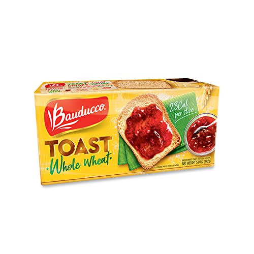 0875754004440 - BAUDUCCO WHOLE WHEAT TOAST - DELICIOUS, LIGHT & CRISPY TOASTED BREAD - WHOLE WHEAT - READY-TO-EAT BREAKFAST TOAST & SANDWICH BREAD - NO ARTIFICIAL FLAVORS - 5.00 OZ (PACK OF 1)