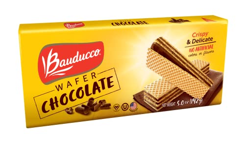 0875754008318 - BAUDUCCO CHOCOLATE WAFERS - CRISPY WAFER COOKIES WITH 3 DELICIOUS, INDULGENT, DECADENT LAYERS OF CHOCOLATE FLAVORED CREAM - DELICIOUS SWEET SNACK OR DESERT - 5.0 OZ (PACK OF 1)