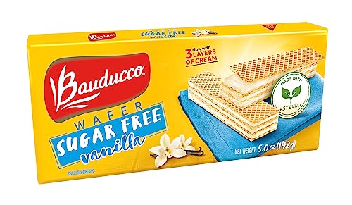 0875754009322 - BAUDUCCO VANILLA WAFER COOKIES - SUGAR FREE DELICIOUS & CRISPY WAFERS- 0G OF ADDED SUGAR - 3 CREAMY LAYERS - GREAT FOR SNACKS & DESSERT - NO ARTIFICIAL FLAVORS, 5OZ (PACK OF 1)