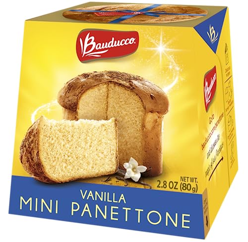 0875754009902 - BAUDUCCO MINI PANETTONE VANILLA, MOIST & FRESH TRADITIONAL ITALIAN RECIPE, ITALIAN TRADITIONAL HOLIDAY CAKE, 2.8 OZ