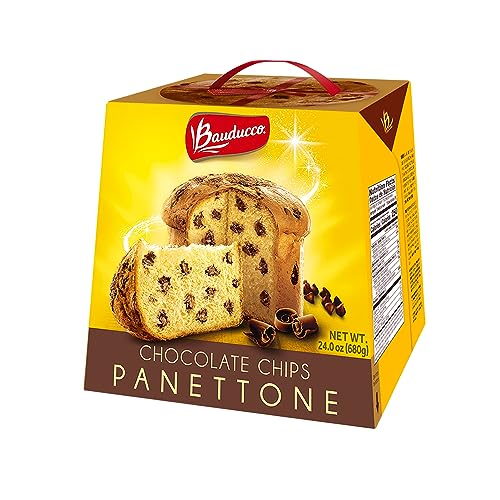 0875754010328 - BAUDUCCO PANETTONE WITH CHOCOLATE CHIPS, MOIST & FRESH, TRADITIONAL ITALIAN RECIPE, ITALIAN TRADITIONAL HOLIDAY CAKE – THE PERFECT GIFT DURING THE HOLIDAYS - 24.0OZ (PACK OF 1)