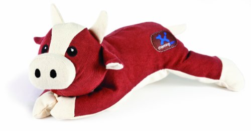 0875854000892 - CHARMING PET OH NATURELLE COUNTRY PET SQUEAK TOY, BULL