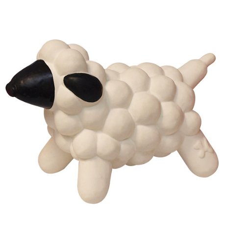 0875854008775 - CHARMING PET PRODUCTS DCA79934XS LATEX RUBBER FARM BALLOON DOG TOY, SHELLY THE SHEEP, MINI