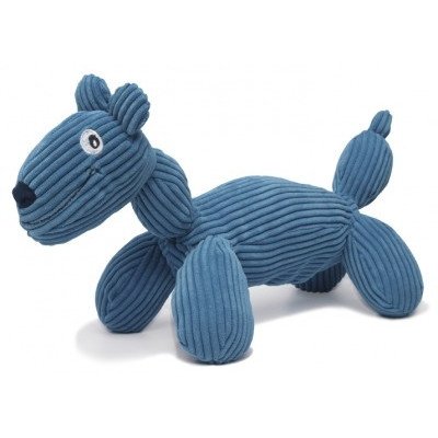 0875854009475 - CHARMING PET PRODUCTS DCA79980S LATEX CORDUROY BALLOON DOG TOY, DUDLEY THE DOG, SMALL