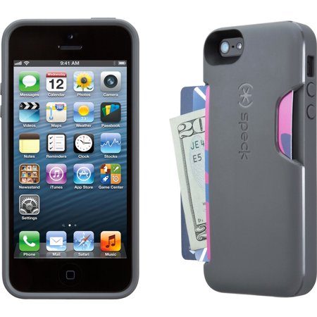 0875912019187 - SPECK PRODUCTS SMARTFLEX CARD CASE FOR IPHONE 5 & 5S - GRAPHITE GREY