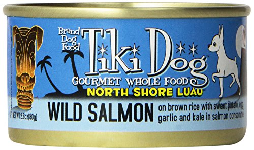 8759920008031 - TIKI DOG NORTH SHORE LUAU WILD SALMON RECIPE CANNED DOG FOOD (PACK OF 12, 2.8-OUNCE CANS)