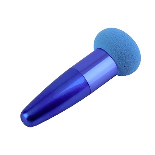 8761242702092 - 1PC BEAUTY COSMETIC MAKEUP SPONGE BLENDER FLAWLESS SMOOTH ROUND SHAPED - BLUE