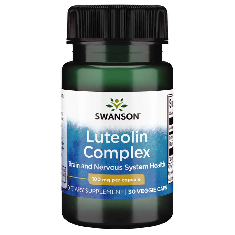 0008761402835 - SWANSON LUTEOLIN COMPLEX VEGETABLE CAPSULES, 100 MG, 30 COUNT | MOLECULARLY SIMILAR TO