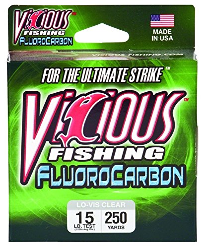 0876152000980 - VICIOUS FLO-15 FLUOROCARBON FISHING LINE, 200 YARD
