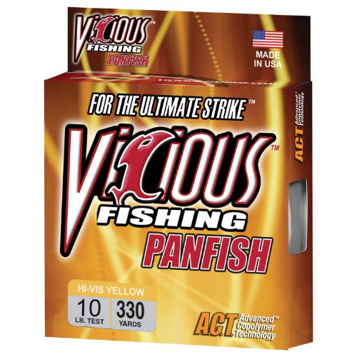 0876152003264 - VICIOUS FISHING PYL10 330-YARD FISHING LINE, 10-POUND, YELLOW