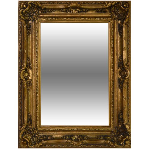 0876225009964 - TIMELESS REFLECTIONS BY AFD HOME 10908178 TIMELESS REFLECTIONS RENAISSANCE MIRROR, ANTIQUE GOLD FINISH