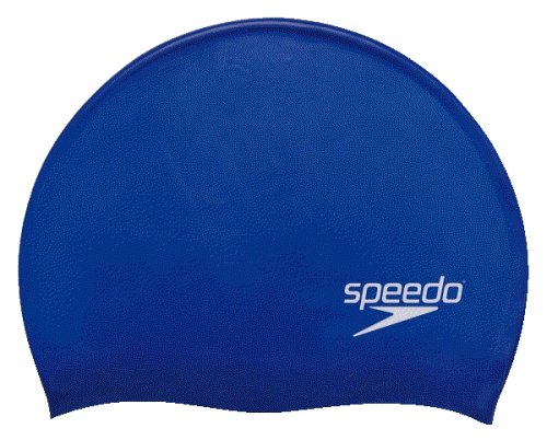 0008763715056 - SPEEDO SILICONE SOLID SWIM CAP, BLUE