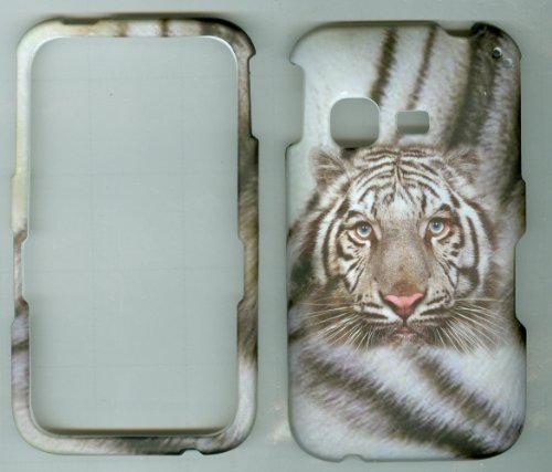 8767566771127 - WHITE TIGER FACEPLATE HARD CASE PROTECTOR FOR SAMSUNG SGH-S390G TRACFONE STRA...