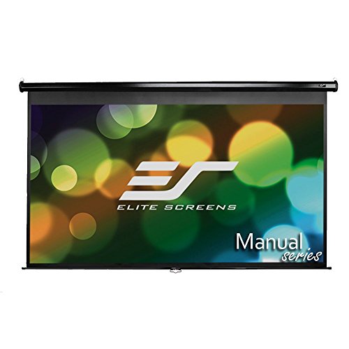 0876818001184 - ELITE SCREENS MANUAL PULL DOWN WALL AND CEILING PROJECTION SCREEN, 45.1X80.2&QUO