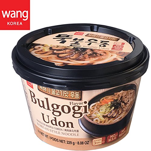 0087703050600 - KOREAN STYLE FRESH CUP NOODLE UDON EASY COOK BOWL IN 3 MINUTES / 8.08 OZ PER MEAL (PACK OF 6) - BULGOGI (MARINATED BEEF) FLAVOR