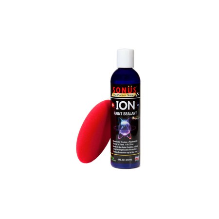 0877468000107 - SONUS ION PAINT COATING, PROTECTANT & SEALANT KIT WITH RED FOAM APPLICATOR FOR AUTO, TRUCK, RV, 8 FL. OZ.