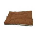 0878190004784 - PET CRATE MAT IN LIGHT BROWN FAUX SUEDE SIZE LARGE 23 W X 36 L
