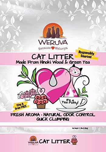 0878408000836 - WERUVA HINOKI WOOD & GREEN TEAWERUVA CAT LITTER