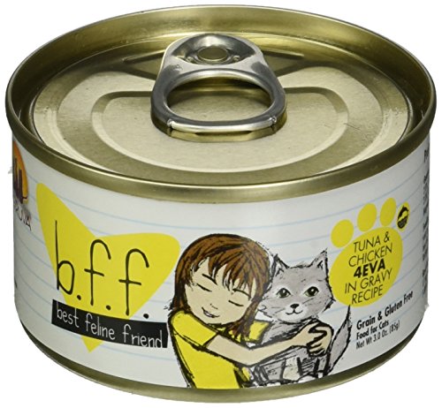 0878408001222 - BEST FELINE FRIEND (B.F.F.) GRAIN-FREE CAT FOOD BY WERUVA, TUNA & CHICKEN 4-EVA, 3-OUNCE CAN (PACK OF 24)