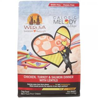 0878408004957 - WERUVA CALORIC MELODY CHICKEN, TURKEY AND SALMON DINNER WITH LENTILS, 4LB