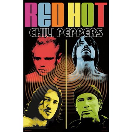 0879505008572 - (24X36) RED HOT CHILI PEPPERS (PSYCHEDELIC, COLOR) MUSIC POSTER PRINT