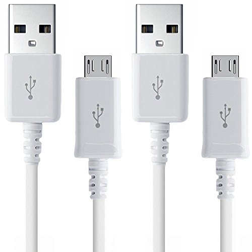 0879561009698 - SAMSUNG ECB-DU4EWE 5-FEET SYNC CHARGE MICRO USB DATA CABLE FOR SAMSUNG GALAXY S7 EDGE, S7, S7 ACTIVE, S6 EDGE PLUS, S6 EDGE, S6, GRAND PRIME, GALAXY ON5, NOTE 5 AND NOTE 4, PACK OF 2 (BULK PACKAGING)