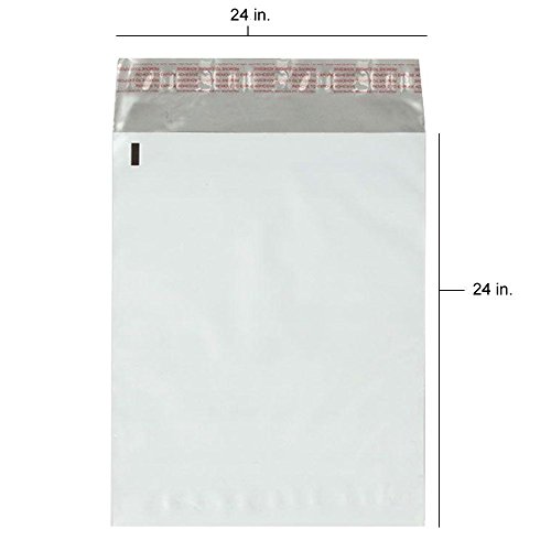 8795610339764 - 25 - 24X24 SELF-SEAL TEAR PROOF POLY MAILER SHIPPING ENVELOPES (25 PACK)