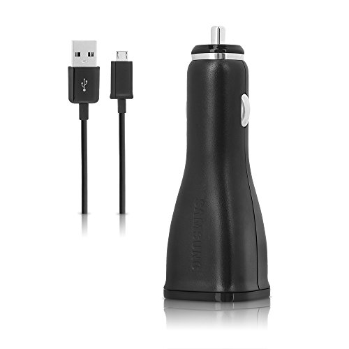 0879562261156 - SAMSUNG OEM ADAPTIVE FAST USB CAR CHARGER POWER ADAPTER W/ MICRO USB CABLE AND QUICK CHARGE TECHNOLOGY BLACK