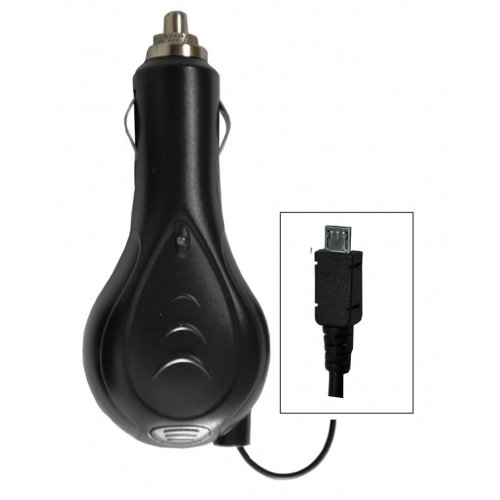0879562318508 - FOSMON TECHNOLOGY RETRACTABLE MICRO USB CAR / VEHICLE CHARGER FOR ALCATEL SPARQ II (T-MOBILE)