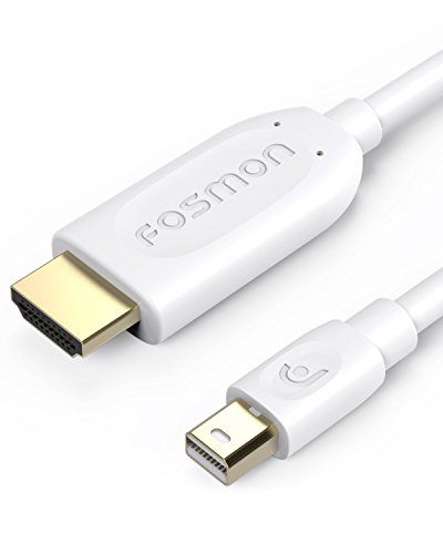 8795650808848 - MINI DISPLAYPORT TO HDMI CABLE (10FT), FOSMON MINI DP TO HDMI ADAPTER CABLE ADAPTER - GOLD PLATED