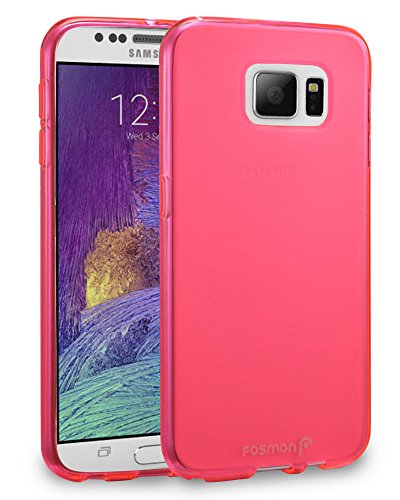 0879565813369 - GALAXY NOTE 5 CASE - FOSMON SMOOTH DURABLE & FLEXIBLE SLIM-FIT COVER FOR SAMSUNG GALAXY NOTE 5 (HOT PINK)