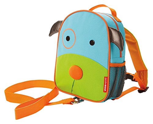 0879674017603 - SKIP HOP ZOO LITTLE KID AND TODDLER SAFETY HARNESS BACKPACK, AGES 2+, MULTI DARBY DOG