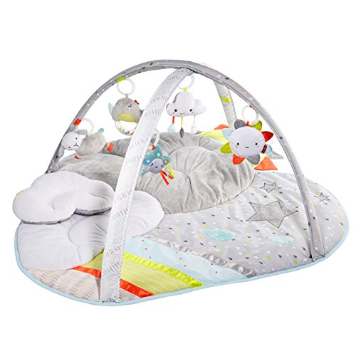 0879674025721 - SKIP HOP BABY INFANT AND TODDLER SILVER LINING CLOUD ACTIVITY GYM AND PLAYMAT, WHITE, SILVER LINING CLOUD