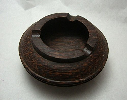8797306503251 - NEW A NICELY VINTAGE WOODEN ASHTRAY CIGAR CIGARETTE THAI HANDCRAFT PALM WOODEN