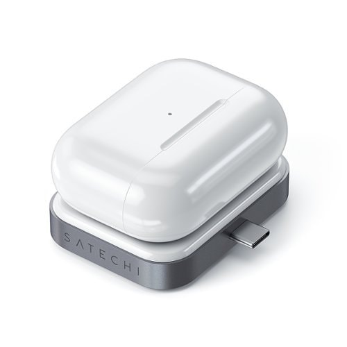 0879961008994 - SATECHI USB-C WIRELESS CHARGING DOCK FOR AIRPODS - GRAY/WHITE