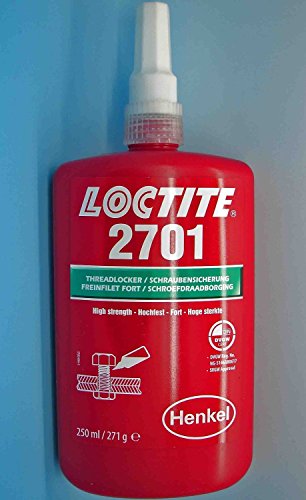 8800159316418 - GENUINE LOCTITE 2701 X 250ML HIGH STRENGTH THREADLOCKER ESPECIALLY FOR CHROMATED SURFACES
