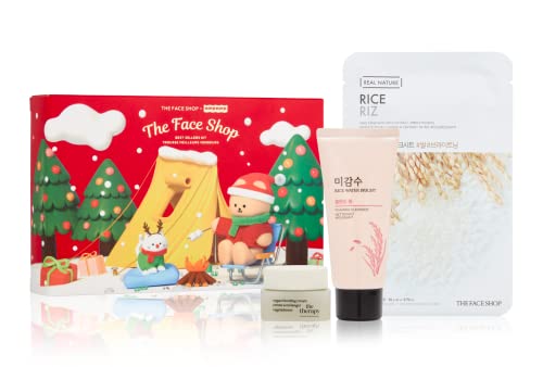 8801051498486 - THE FACE SHOP BEST SELLERS HOLIDAY KIT | FACE WASH FOR SENSITIVE, COMBINATION & OILY SKIN | ORGANIC VEGAN ANTI-AGING FACE MOISTURIZER | K-BEAUTY SKINCARE