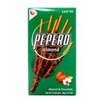 8801062267712 - LOTTE | LOTTE PEPERO ALMOND CHOCOLATE COVERED COOKIE STICK, 1.27-OUNCE(PACK OF 20)