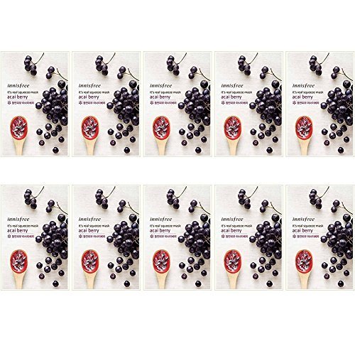8801066050884 - INNISFREE IT'S REAL SQUEEZE MASK SHEET (ACAI BERRY MASK- 10 SHEETS)