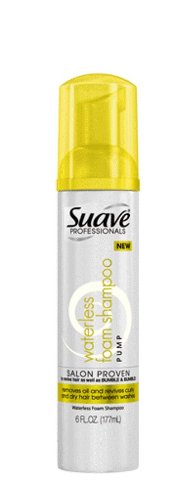 0880147551067 - SUAVE PROFESSIONALS WATERLESS FOAM SHAMPOO PUMP, 6 OUNCE (PACK OF 3)