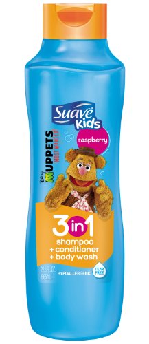0880147553641 - SUAVE KIDS 3 IN 1 SHAMPOO CONDITIONER AND BODY WASH, RAZZLE DAZZLE RASPBERRY, 22.5 OUNCE (PACKAGING MAY VARY)