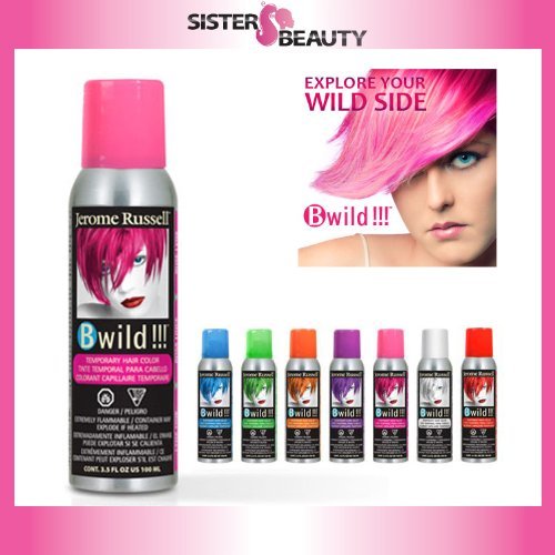 0880147827124 - JEROME RUSSELL B WILD COLOR SPRAY, LYNX PINK, 3.5 OUNCE