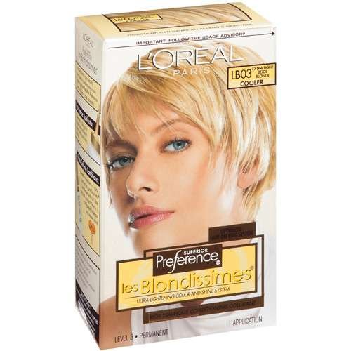 0880147832562 - LOREAL PREFERENCE HAIR COLOR LES BLONDISSIMES - #LB03 EXTRA LIGHT BEIGE BLONDE - 1 EA