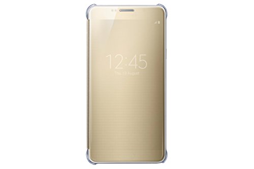 8801643018573 - SAMSUNG GALAXY NOTE 5 CASE S-VIEW CLEAR FLIP COVER FOLIO- GOLD