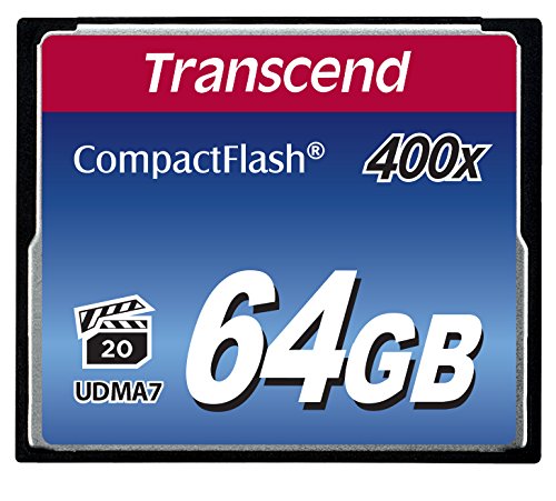 0088020608826 - TRANSCEND 64GB COMPACT FLASH MEMORY CARD 400X (TS64GCF400)