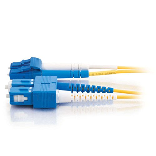 0088021248649 - C2G / CABLES TO GO 29190 LC-SC 9/125 OS1 DUPLEX SINGLE-MODE PVC FIBER OPTIC CABLE (1 METER, YELLOW)