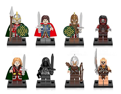 8802281623105 - SHALLEEN 8 SET HOBBIT LORD OF THE RINGS TOY THEODEN FIGURES EOMER EOWYN MORDOR ORC WRAITH