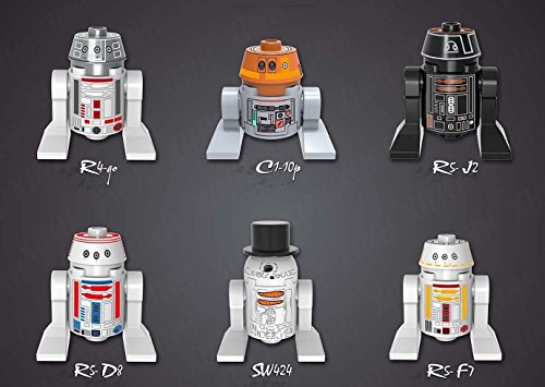 8802428193201 - SHALLEEN 6 SETS R5-D8 DROID FIGURES R4-G0 CHOPPER R2-D2 X-WINGS BRICKS TOY GIFT