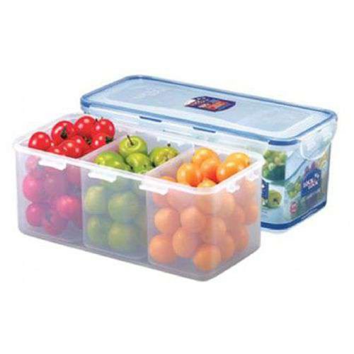 8803733184823 - LOCK & LOCK BPA FREE CLASSIC RECTANGULAR THE NEW PARTITION CONTAINER WITH LEAK PROOF LOCKING LID, 3.4 L